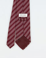 Vintage Y2K 00s Giorgio Armani Pattern Striped Silk Tie