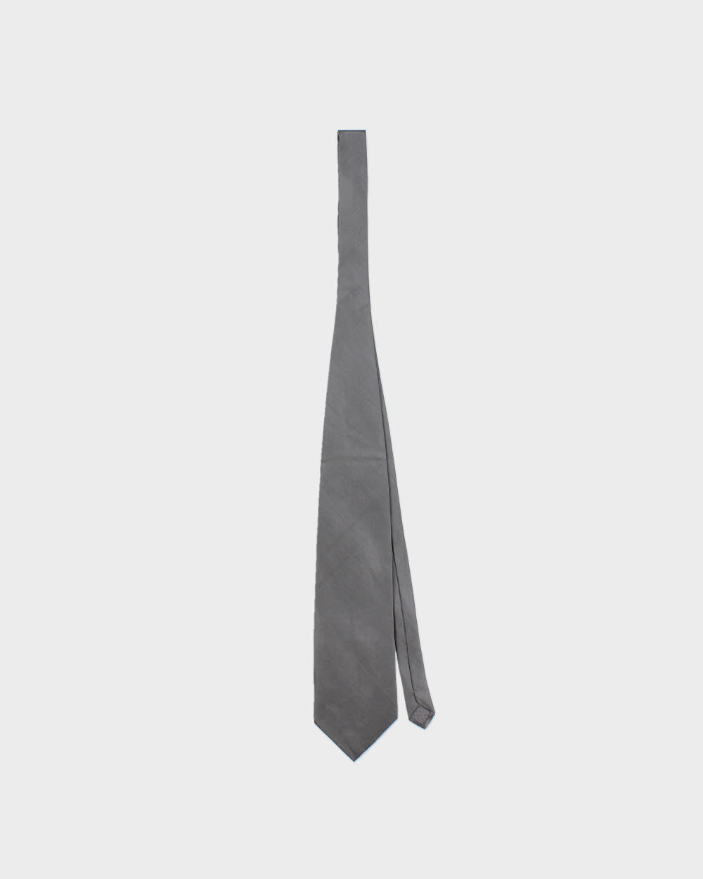Vintage 1980s Giorgio Armani Gun Metal Metallic Silk Tie