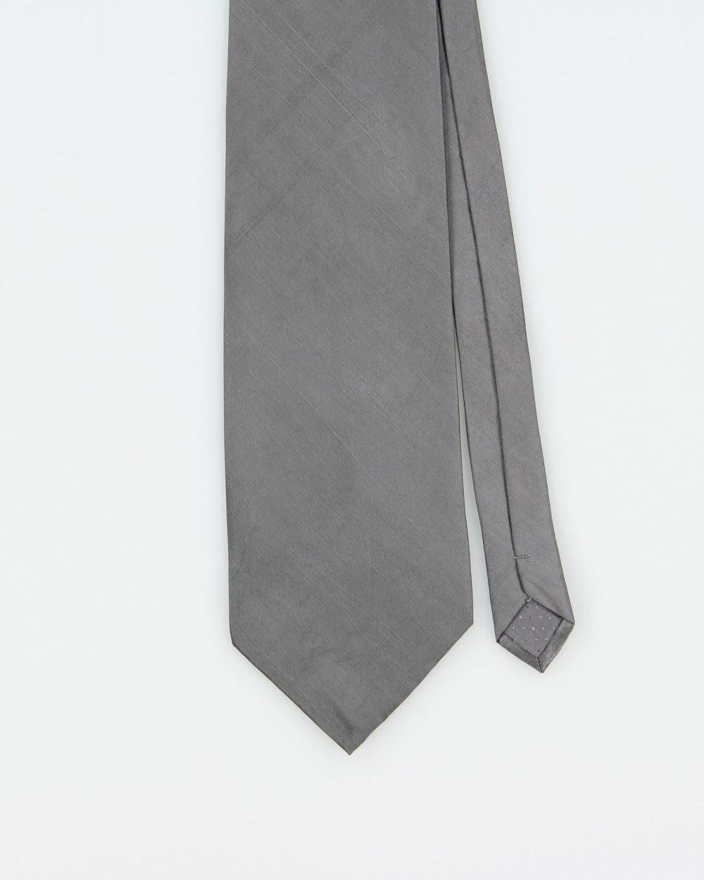 Vintage 1980s Giorgio Armani Gun Metal Metallic Silk Tie