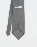 Vintage 1980s Giorgio Armani Gun Metal Metallic Silk Tie