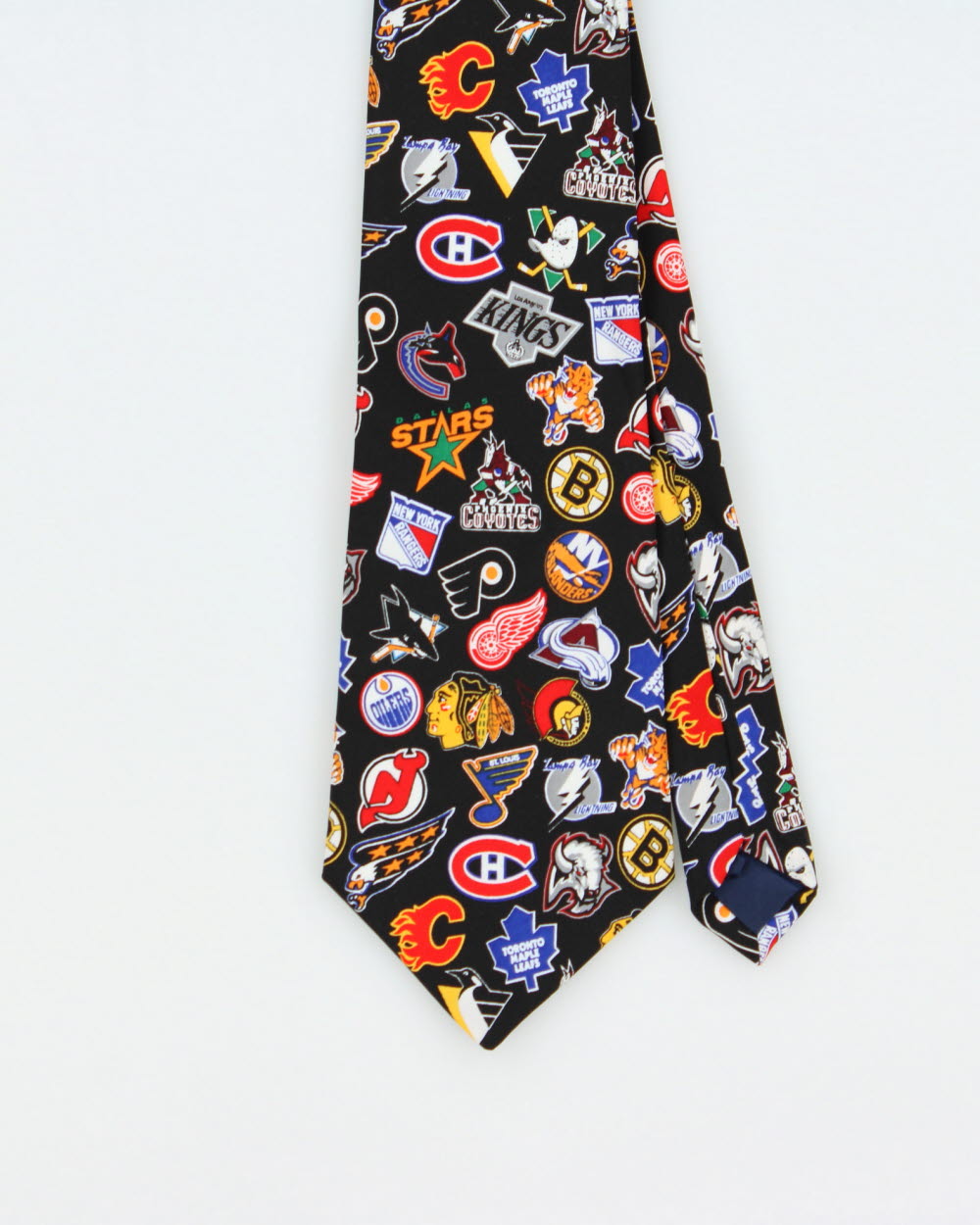 Vintage 1990s NHL Team Badge Tie