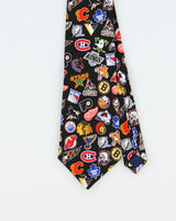 Vintage 1990s NHL Team Badge Tie