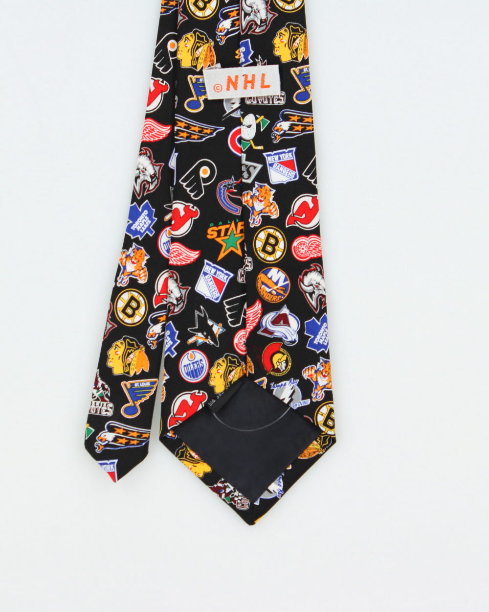 Vintage 1990s NHL Team Badge Tie