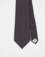 Vintage 1990s Christian Dior Diamond Pattern Made In USA Silk Tie