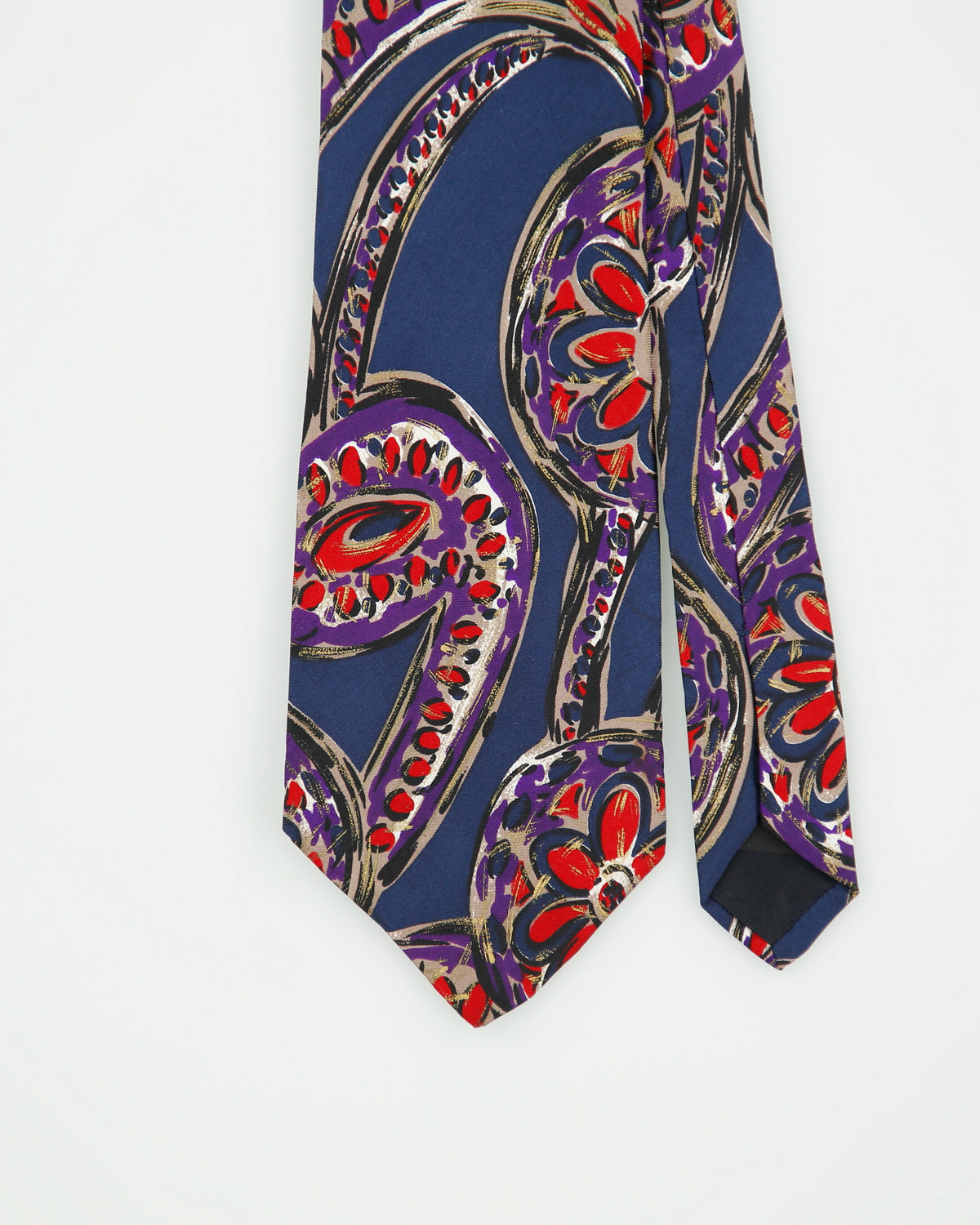 Vintage 1980s Yves Saint Laurent Abstract Made In America Silk Tie