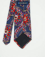 Vintage 1980s Yves Saint Laurent Abstract Made In America Silk Tie