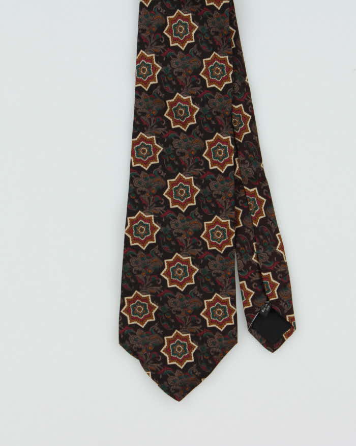 Vintage 1980s Yves Saint Laurent Paisley Silk Tie