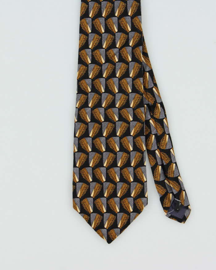 Vintage 1980s Christian Dior Patterned Silk Tie