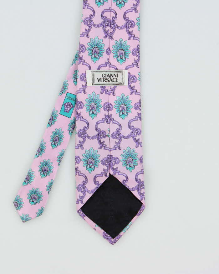 Vintage 1990s Gianni Versace Baroque Silk Tie