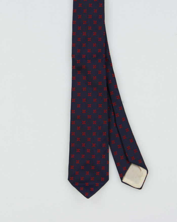 Vintage 1980s Christian Dior Patterned Silk Tie