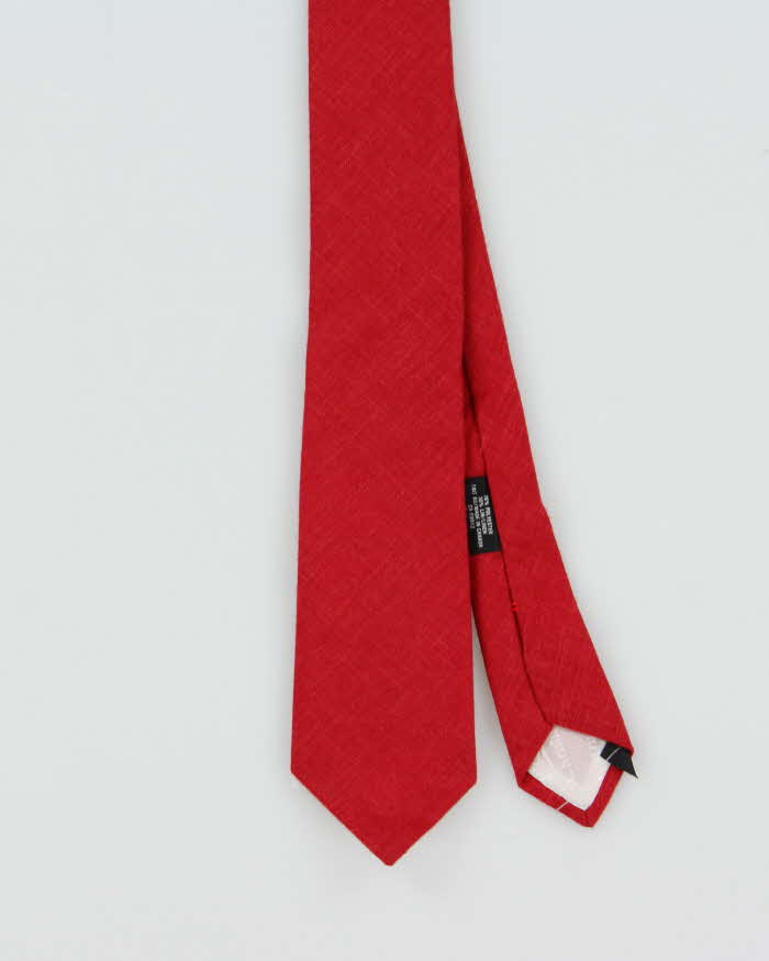 Vintage 1980s Christian Dior Linen Blend Tie