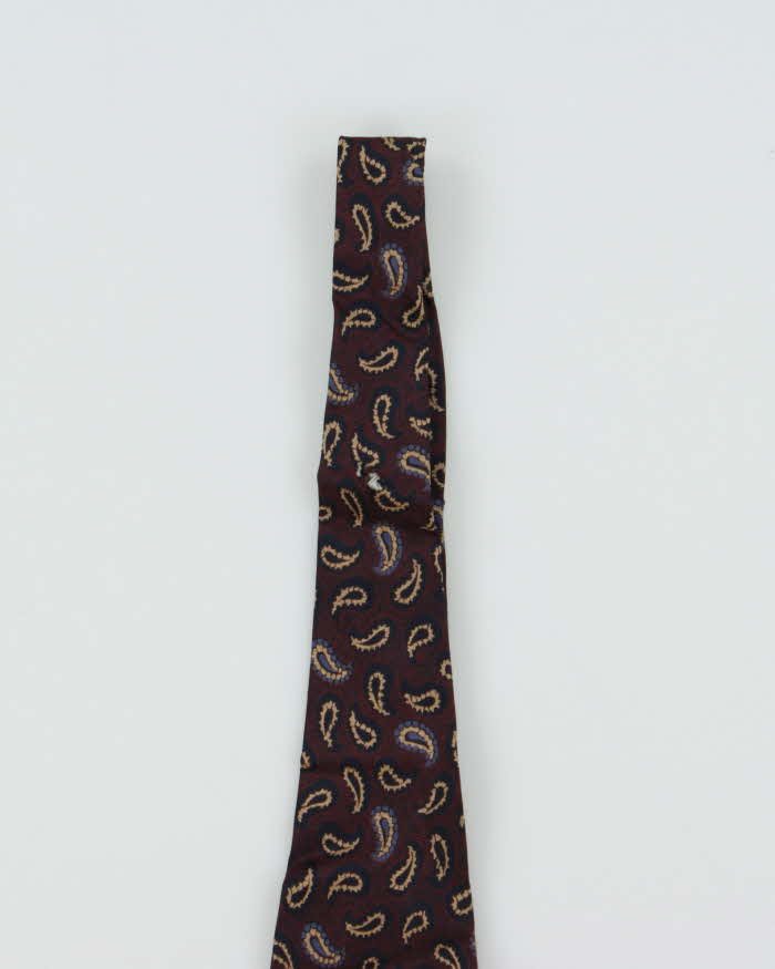 Vintage 1980s Giorgio Armani Paisley Silk Tie