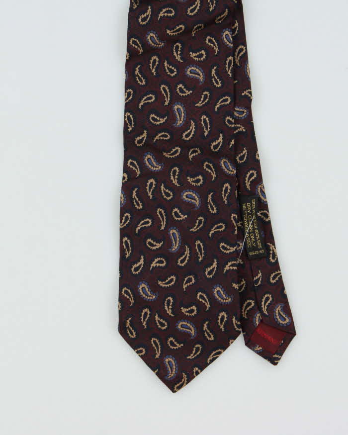 Vintage 1980s Giorgio Armani Paisley Silk Tie
