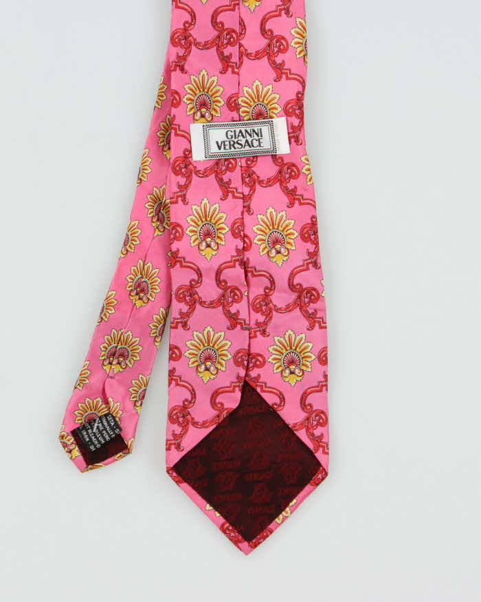 Vintage 1990s Gianni Versace Baroque Silk Tie