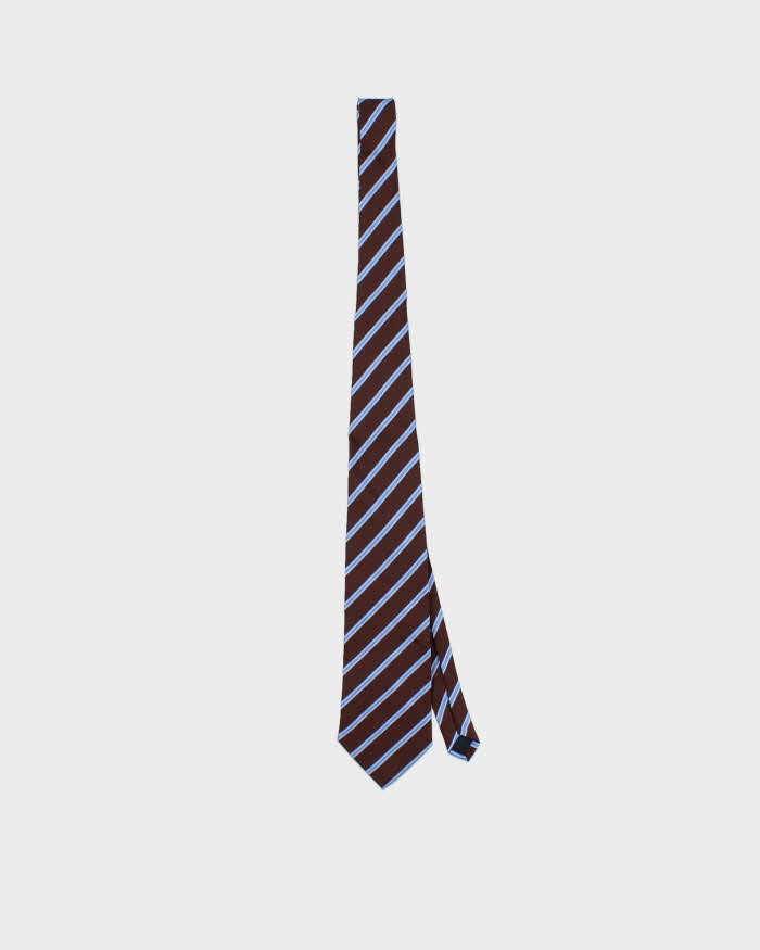 Vintage 1990s Ermenegildo Zegna Striped Silk Tie