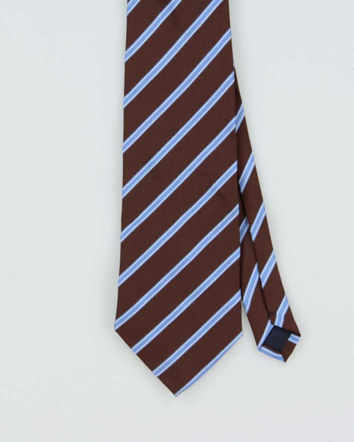 Vintage 1990s Ermenegildo Zegna Striped Silk Tie