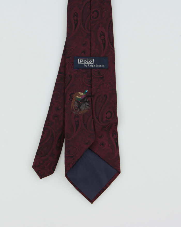 Vintage 1990s Polo Ralph Lauren Paisley Silk Tie