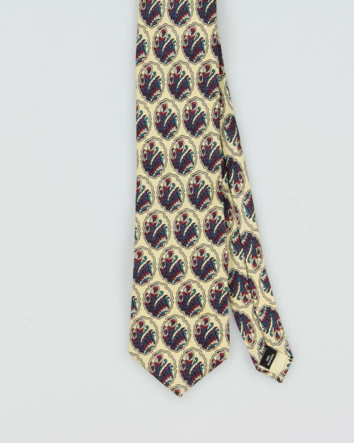 Vintage 1980s Givenchy Patterned Silk Tie