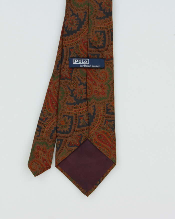 Vintage 1990s Polo Ralph Lauren Paisley Silk Tie