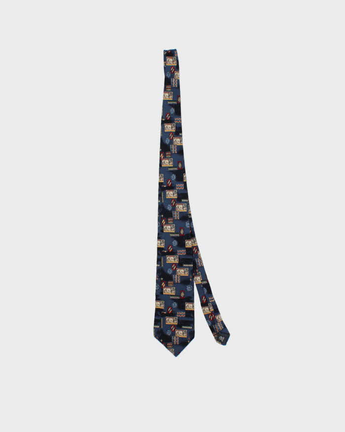 Vintage 1980s Christian Dior Patterned Silk Tie