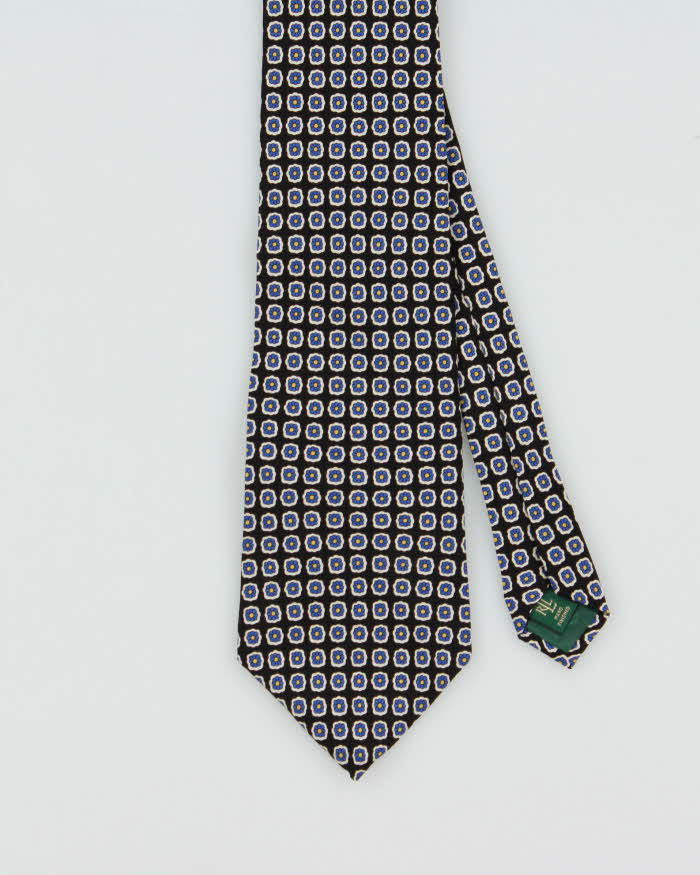 Vintage 1990s Lauren Ralph Lauren Floral Silk Tie