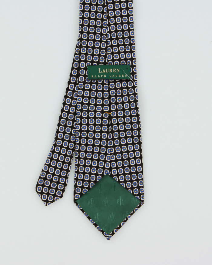 Vintage 1990s Lauren Ralph Lauren Floral Silk Tie