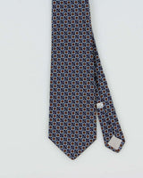 Vintage 1990s Christian Dior Silk Geometric Tie