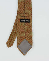 Vintage 1980s Christian Dior Silk Monogram Tie