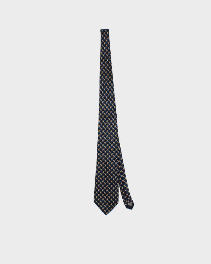 Vintage 1980s Christian Dior Silk Patterned Tie