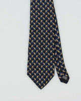 Vintage 1980s Christian Dior Silk Patterned Tie