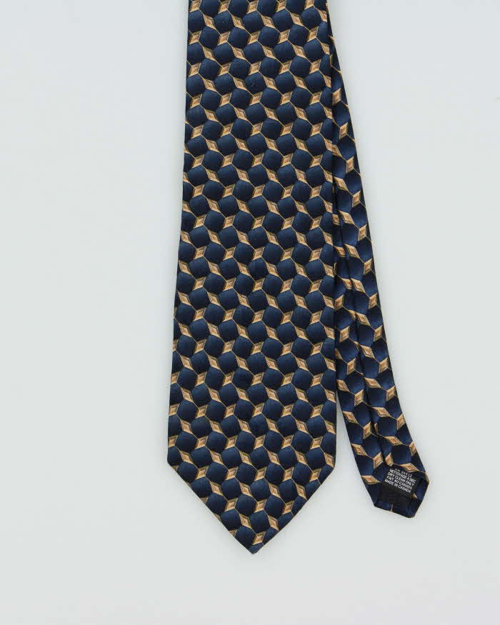 Vintage 1980s Christian Dior Silk Patterned Tie