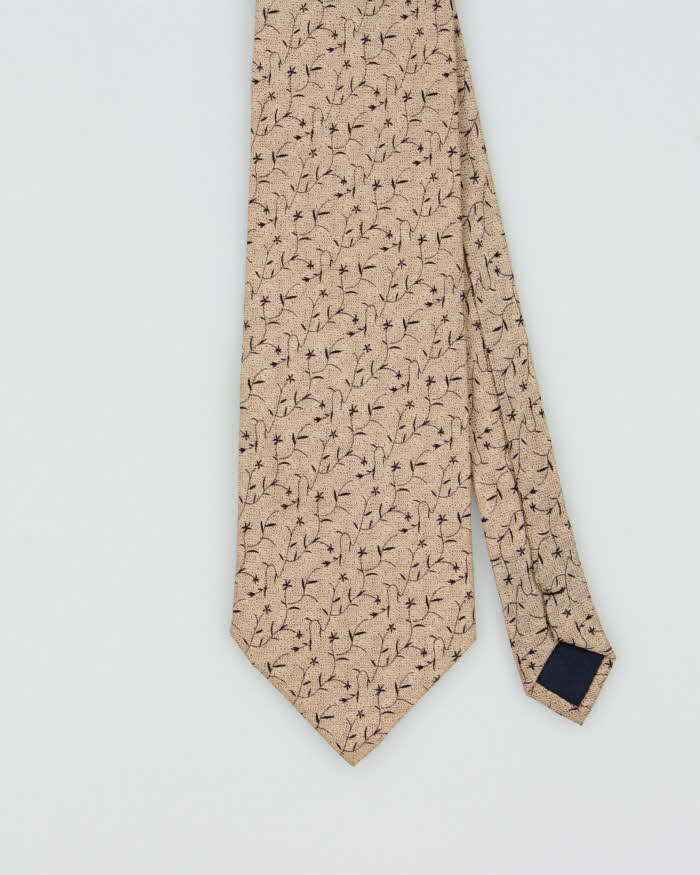 Vintage 1990s Lanvin Floral Silk Tie