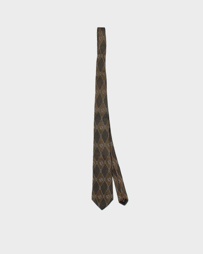 Vintage 1980s Givenchy Bronze Silk Tie