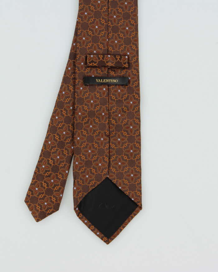 Vintage 1990s Valentino Patterned Silk Tie
