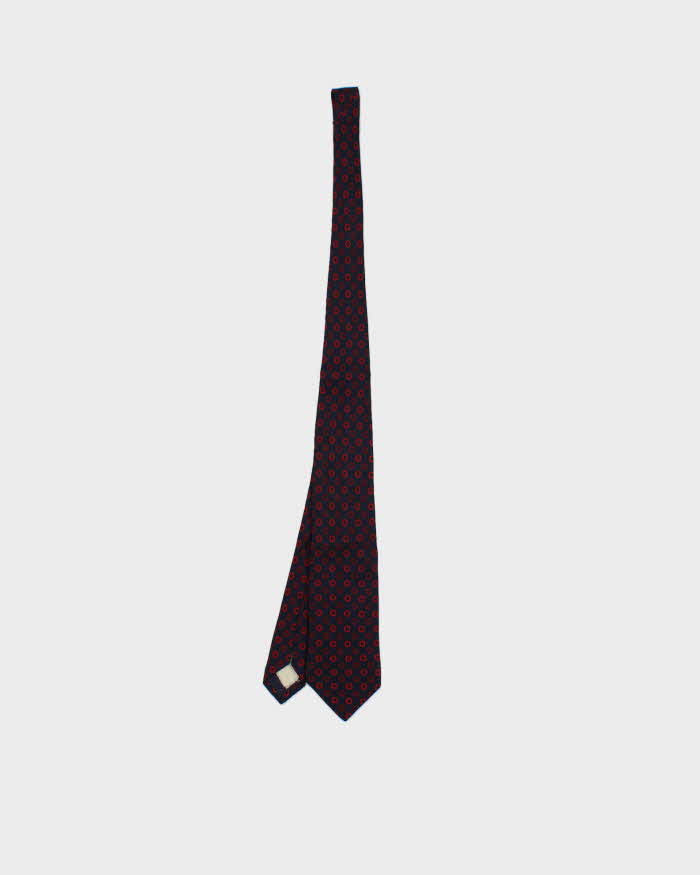 Vintage 1980s Burberry Floral Silk Tie
