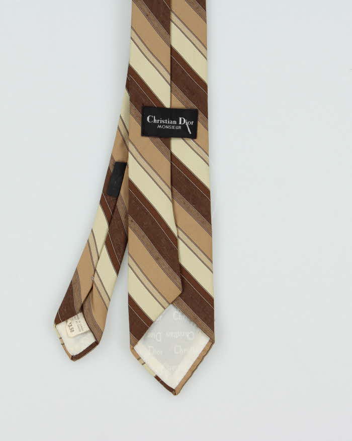 Vintage 1980s Christian Dior Striped Tie