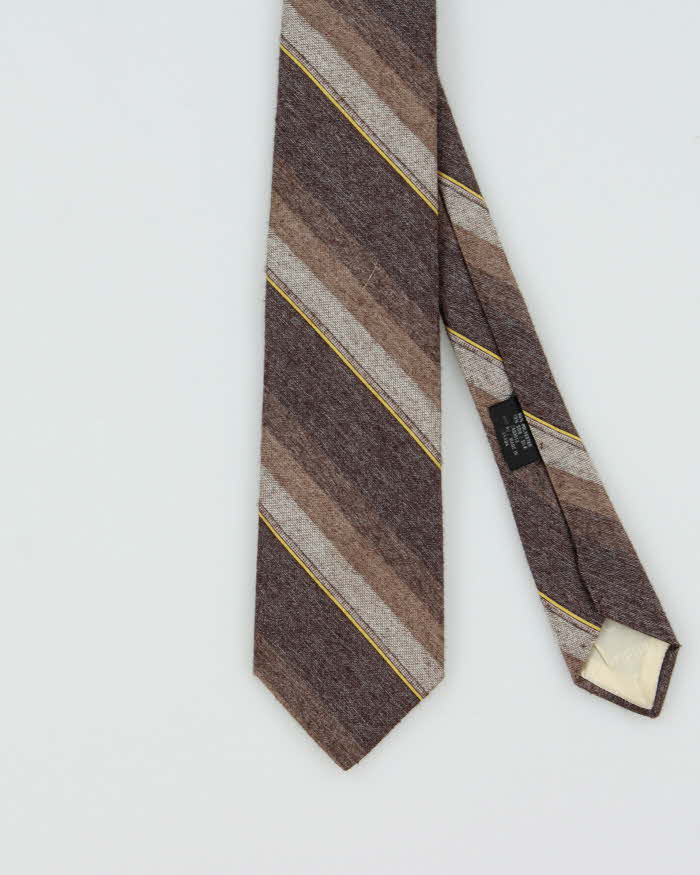 Vintage 1980s Christian Dior Silk Blend Striped Tie