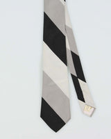 Vintage 1980s Lanvin Patterned Silk Tie
