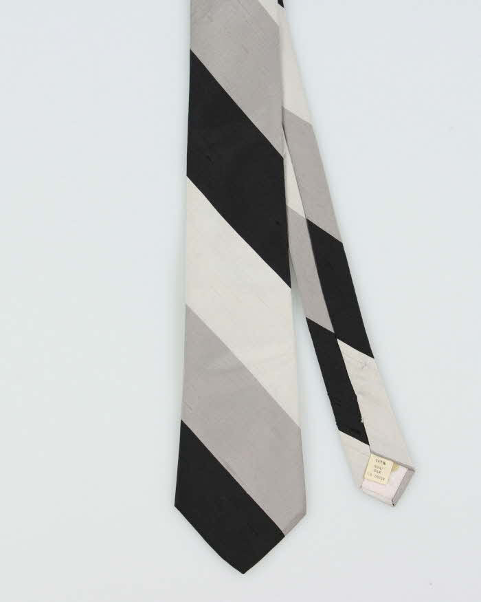Vintage 1980s Lanvin Patterned Silk Tie