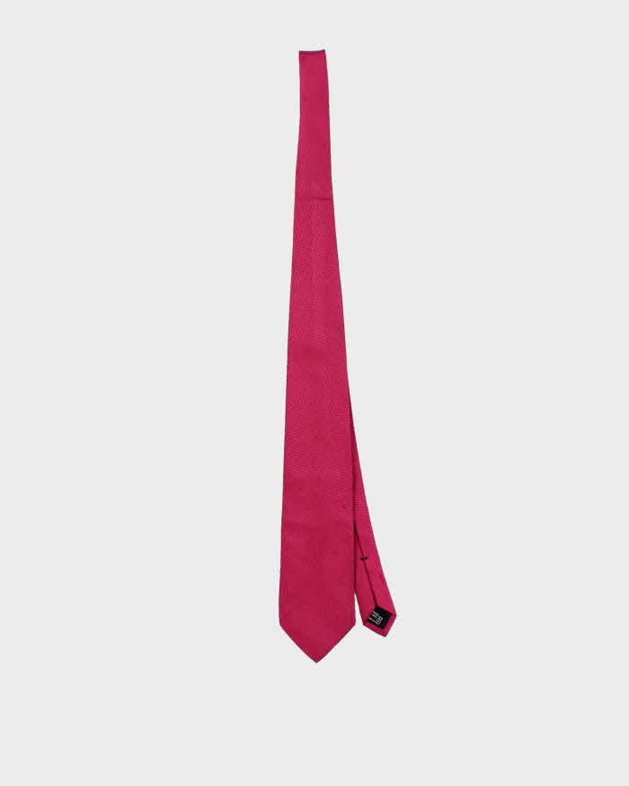 Vintage Y2K 00s Gucci Hot Pink Patterned Silk Tie