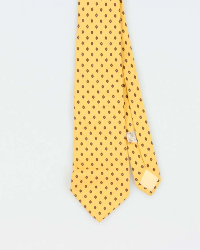 Vintage 1990s Christian Dior Silk Blend Patterned Tie
