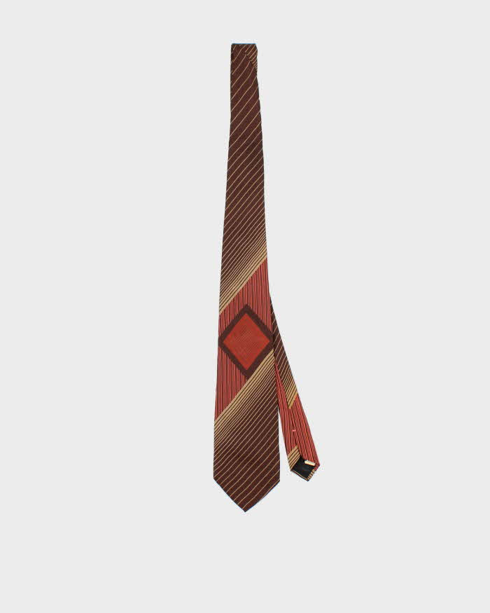Vintage 1970s Louis Feraud Patterned Silk Tie