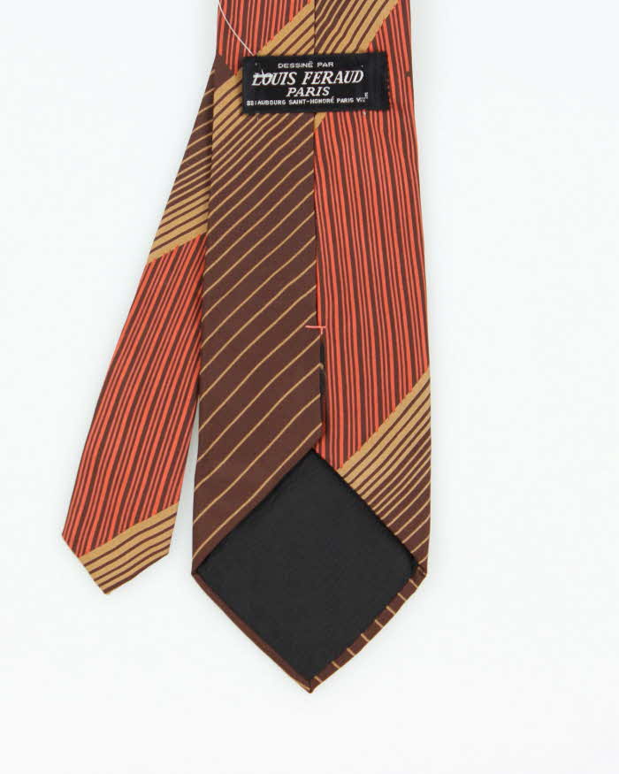 Vintage 1970s Louis Feraud Patterned Silk Tie