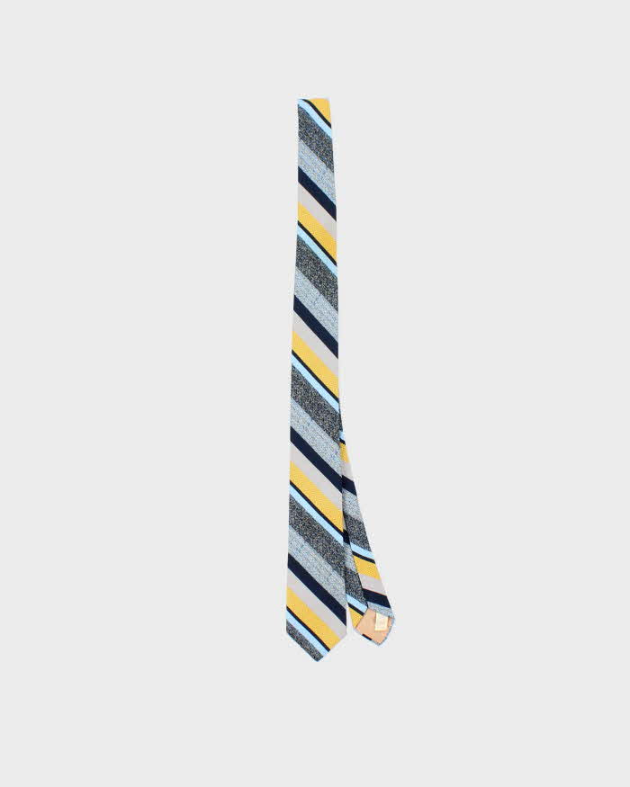 Vintage 1970s Yves Saint Laurent Stripe Patterned Tie