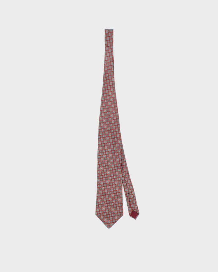 Vintage 1980s Christian Dior Patterned Silk Tie
