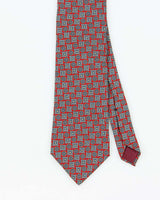Vintage 1980s Christian Dior Patterned Silk Tie