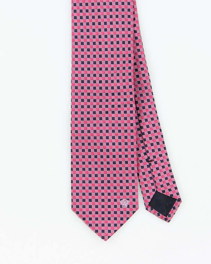 DSWT Versace Medusa Detailed Patterned Silk Tie