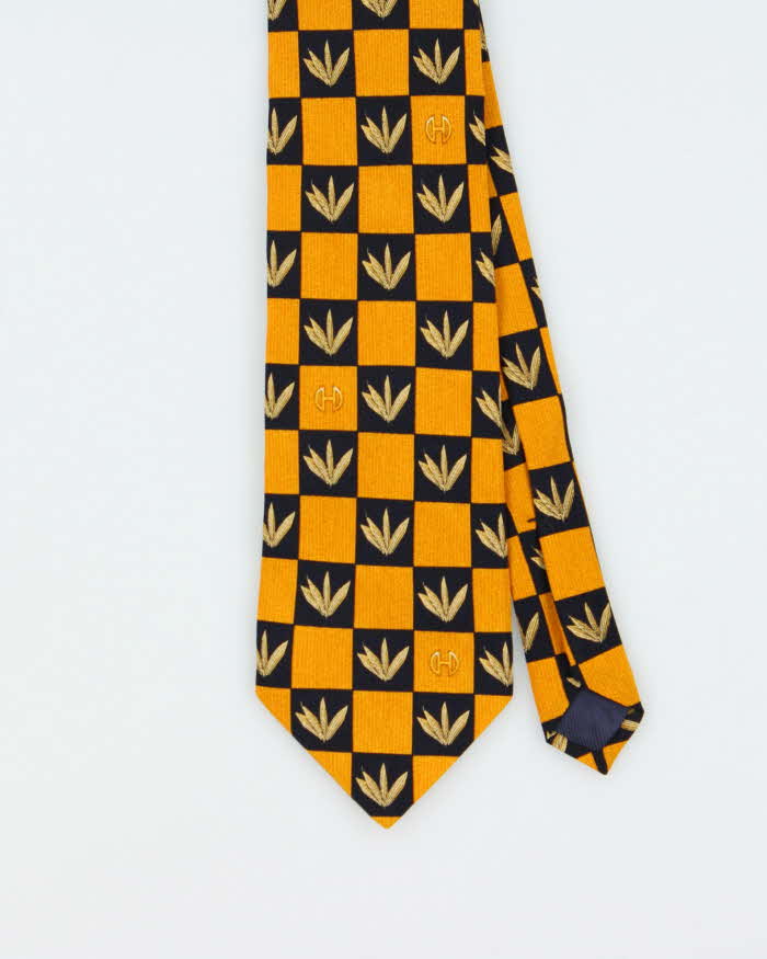 Vintage 1980s Celine Paris Patterned Silk Tie