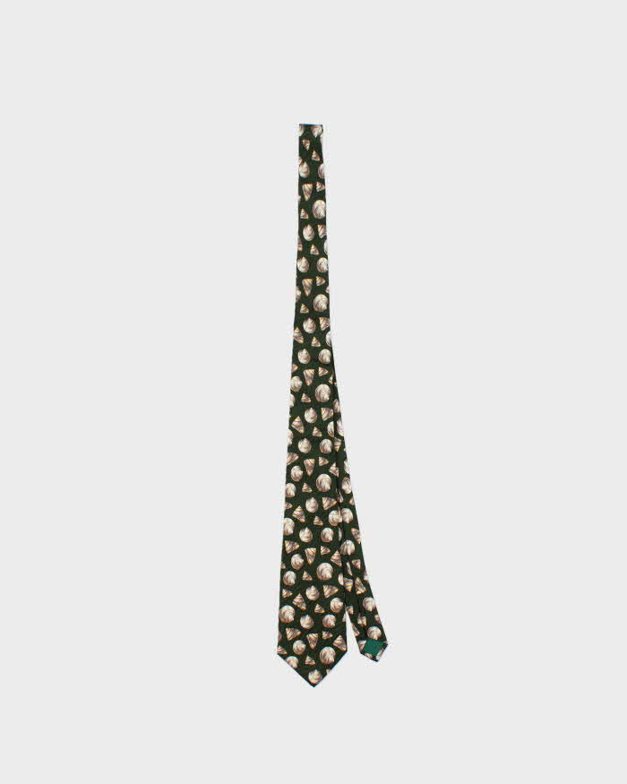 Vintage 1980s Celine Paris Silk Patterned Tie