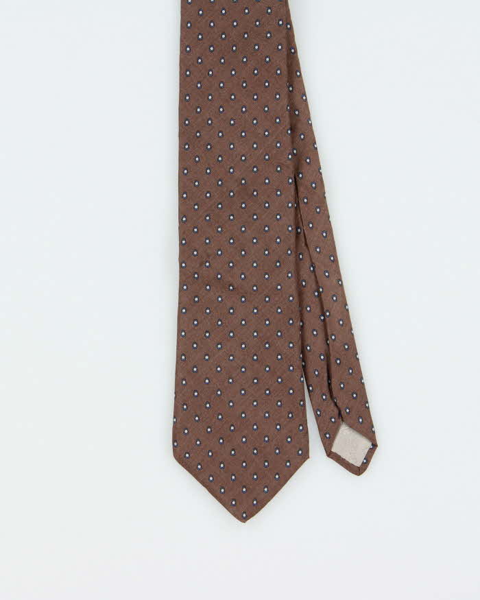 Vintage 1980s Christian Dior Patterned Silk Tie